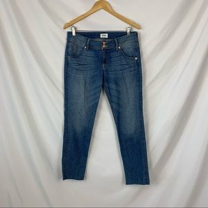 Hudson Collin Flap Raw Hem Ankle Skinny Jeans